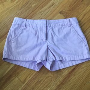 J crew lavender chino shorts